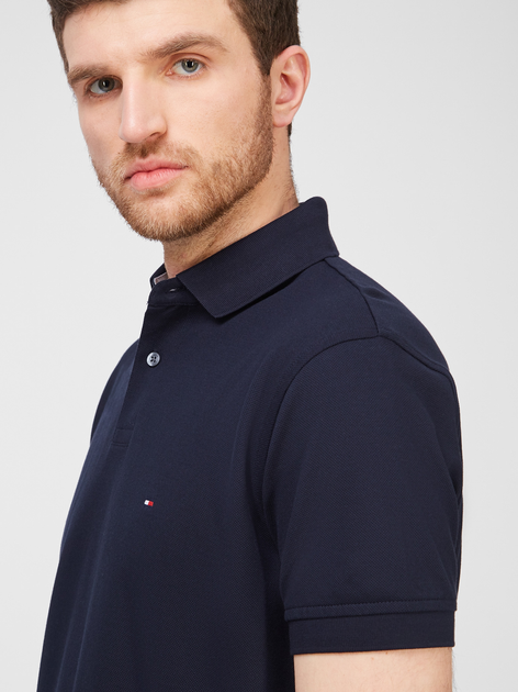 Koszulka polo męska regular fit Tommy Hilfiger MW0MW17770-DW5 XL Granatowa (8720113825674) - obraz 5