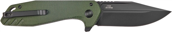 Нож CJRB Knives Riff BB AR-RPM9 Steel Micarta Green (27980347) - изображение 3
