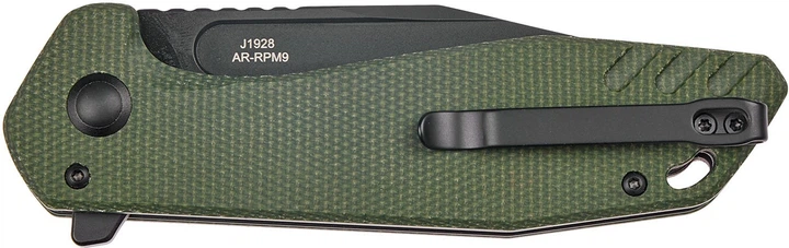 Нож CJRB Knives Riff BB AR-RPM9 Steel Micarta Green (27980347) - изображение 5