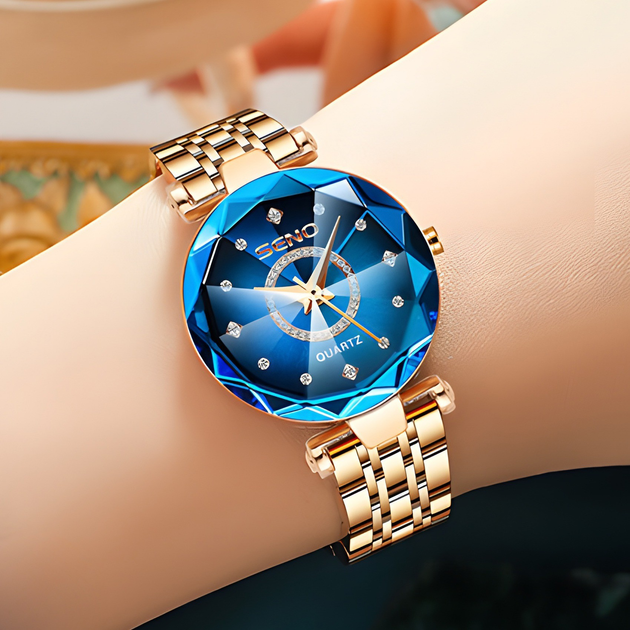 Женские наручные часы с металлическим браслетом