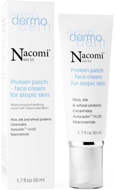 Krem do twarzy Nacomi Protein Patch Face Cream Atopic Skin 50 ml (5902539717549) - obraz 1