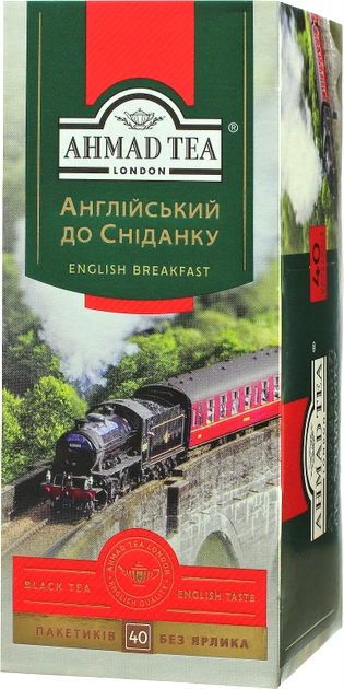Чай Ахмад пакетированный чёрный Английский к завтраку 40 х 2г - изображение 2