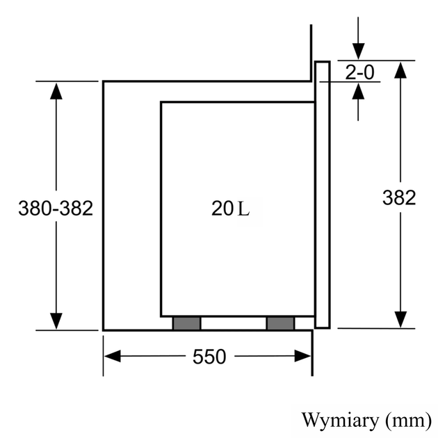 Kuchenka mikrofalowa Bosch BFL524MS0 Czarna - obraz 6