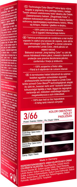 Farba do włosów Londa Professional Color 3/66 Aubergine (3614229356892) - obraz 3