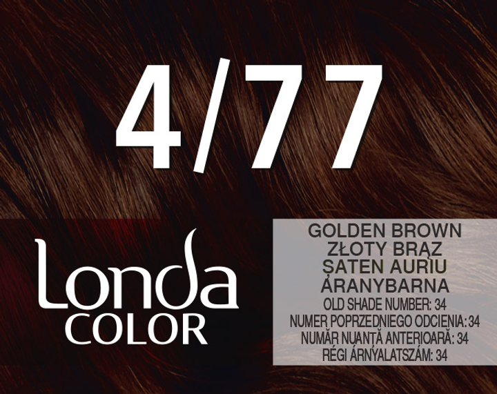 Farba do włosów Londa Professional Color 4/77 Złoty Brąz (361422727292222) - obraz 4