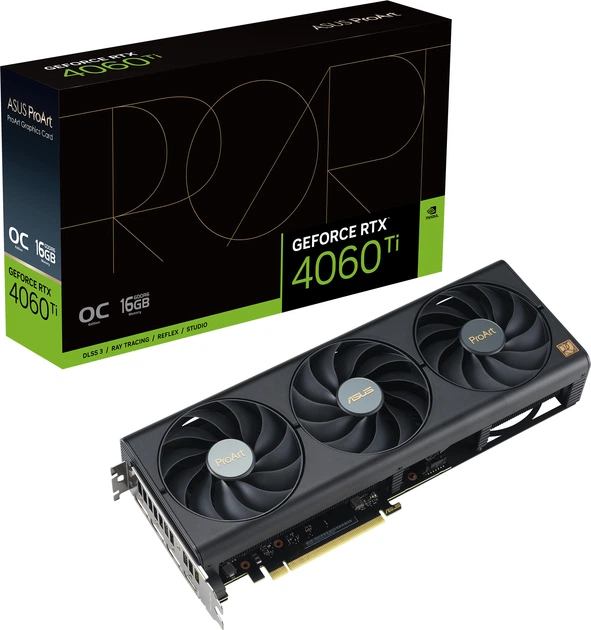 レ*こ様 ASUS GeForce RTX 4060 Ti VRAM 16GB Видеокарта ASUS PCI-Ex GeForce RTX 4060 Ti ProArt OC Edition 16GB