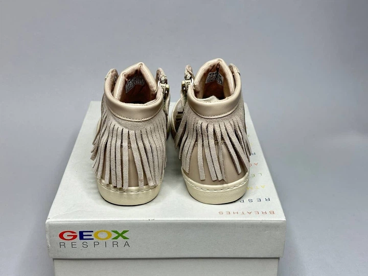 Детские ботинки хайтопы Geox Kilwi 31р девочке бежевые - изображение 7
