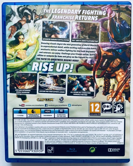 Street Fighter V, Б/В, російські субтитри - диск для PlayStation 4 - зображення 3