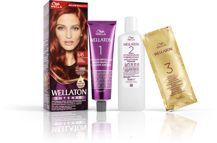 Крем-фарба для волосся Wella Wellaton Intense 6/45 Fiery Red 110 мл (4064666085647) - зображення 4