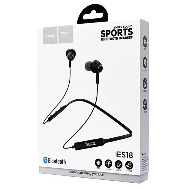 Беспроводные Bluetooth наушники с микрофоном Hoco ES18 Faery Sound Black - изображение 2
