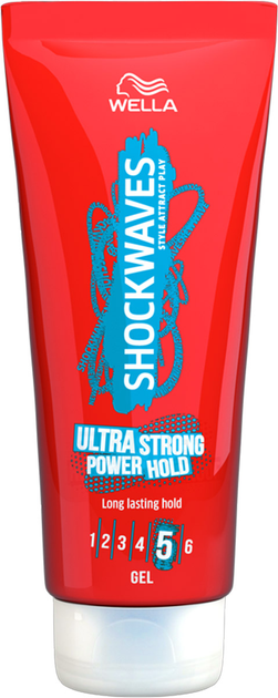 Żel do włosów Wella Shockwaves Ultra Strong Power Hold 200ml (8699568556818) - obraz 1