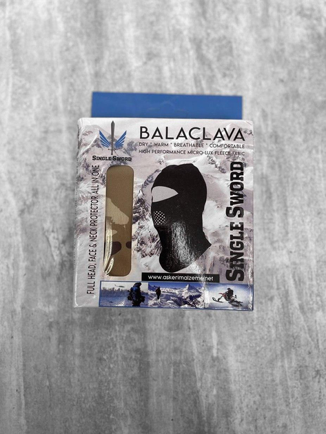 Плотная Балаклава – трансформер Single Sword с отверстиями для дыхания / Летний подшлемник из спандекса - изображение 2
