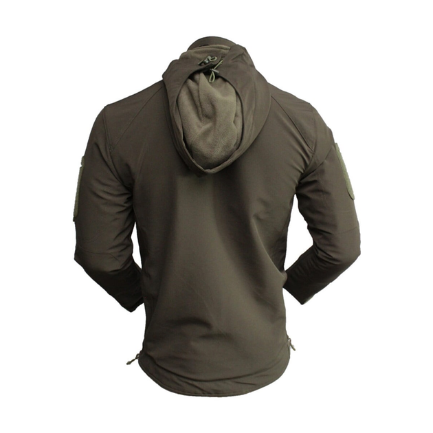 Чоловіча куртка з капюшоном Combat Soft Shell у кольорі хакі розмір L - зображення 2