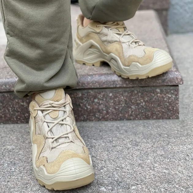 Чоловічі Тактичні Кросівки Vaneda / Легке взуття нубук койот розмір 45 - зображення 1