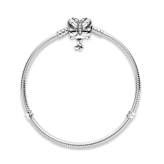 Серебряный браслет для шармов Пандора "Бабочка" 597929CZ. 16 - Фото 3 Серебряный браслет для шармов Пандора "Бабочка" 597929CZ. 16 - изображение 3