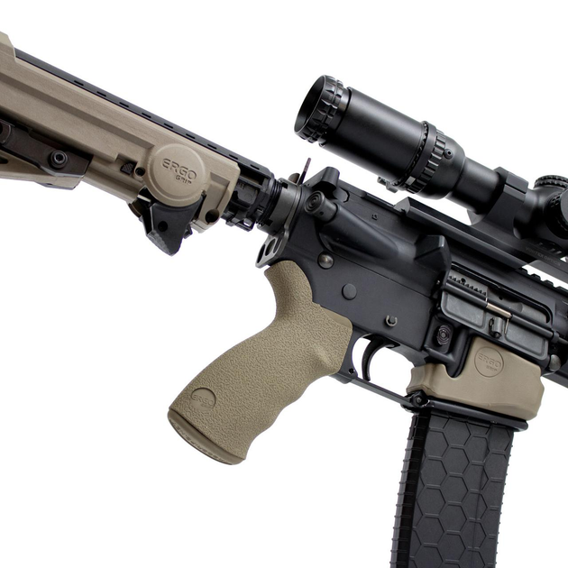 Обрезинена рукоятка Ergo Suregrip Ambidextrous SAND для гвинтівок AR - зображення 2