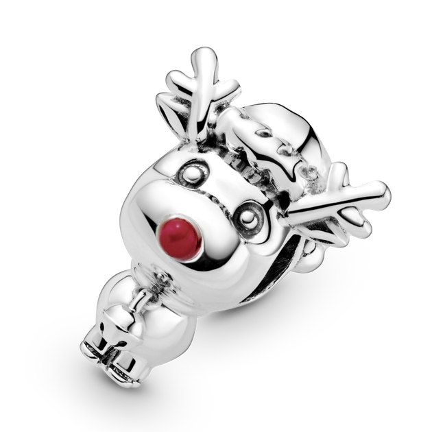 Серебряный шарм Пандора "Олень Рудольф" 799208C01. - изображение 3