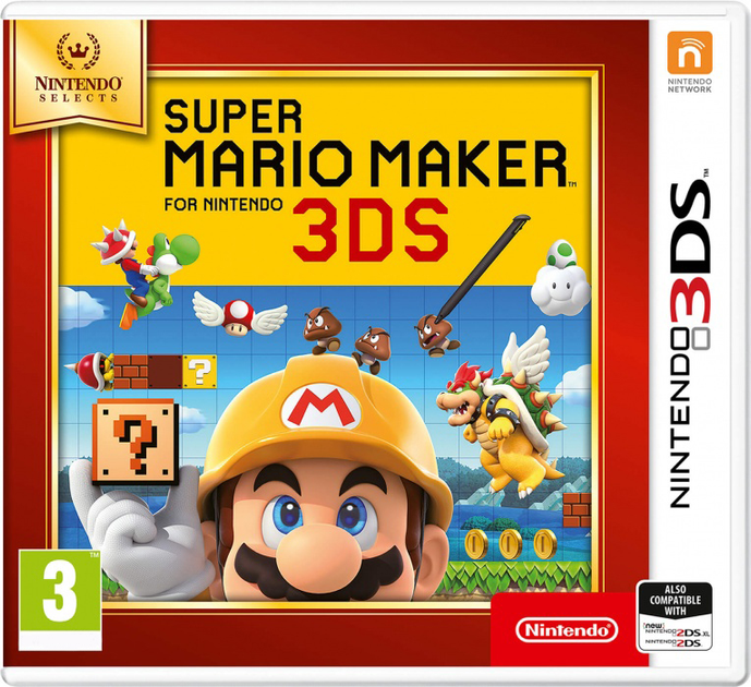 Гра Nintendo 3DS Super Mario Maker Select (Картридж) (45496477370) - зображення 1