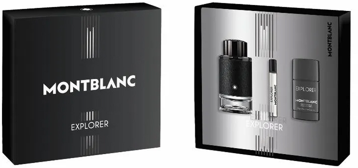 Zestaw męski Montblanc Explorer Woda perfumowana 100 ml + Miniaturka Woda perfumowana 7.5 ml + Dezodorant w sztyfcie 75 g (3386460135528) - obraz 1