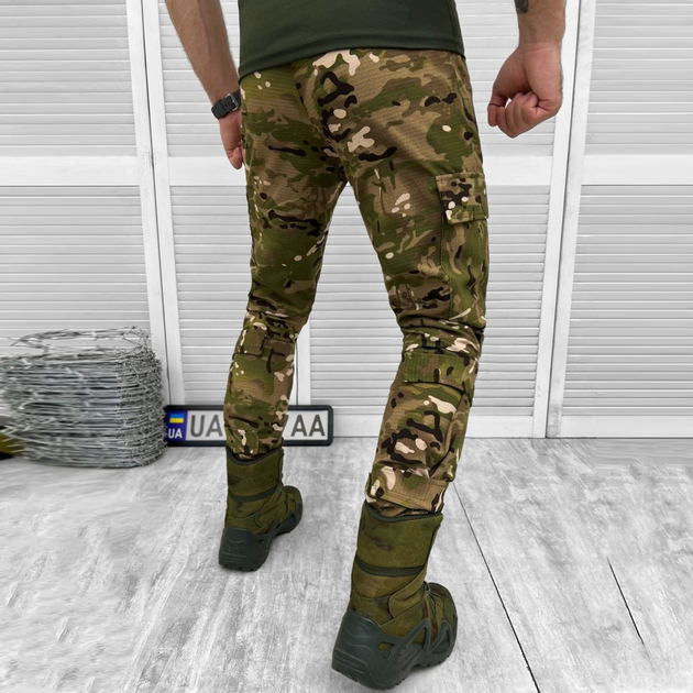 Легкі чоловічі Штани Ріп-стоп з регулюваними стяжками під колінами / Міцні Брюки мультикам розмір M - зображення 2