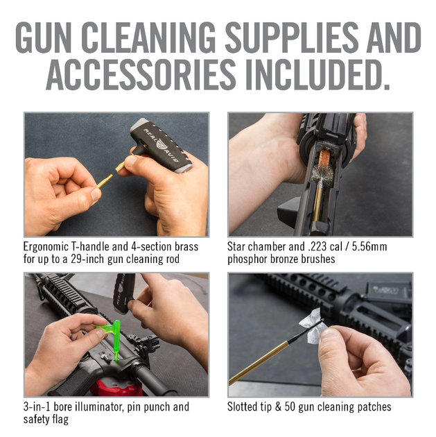 Набор для чистки оружия Real Avid Gun Boss Pro AR15 Cleaning Kit 5.56 мм (0.223) - изображение 6