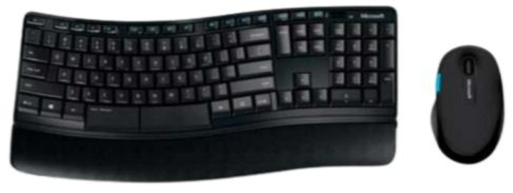 Комплект бездротовий Microsoft Sculpt Comfort Black (L3V-00021) - зображення 1