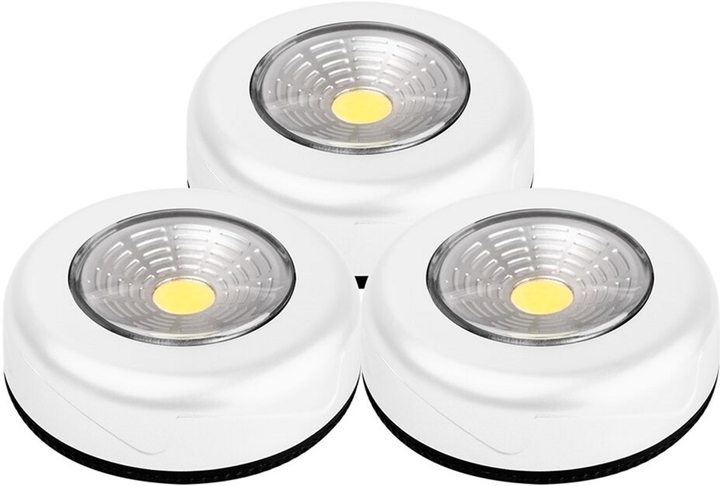 Светильники светодиодные JAZZway TF3-3xL1W-wh "пушлайт" на батарейках ...