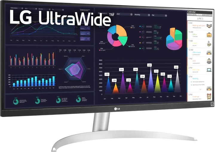 Монітор 29" LG UltraWide 29WQ600-W - зображення 3