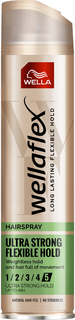 Lakier do włosów Wella Wellaflex Ultra Strong Flexible Hold 250 ml (4056800114047) - obraz 1