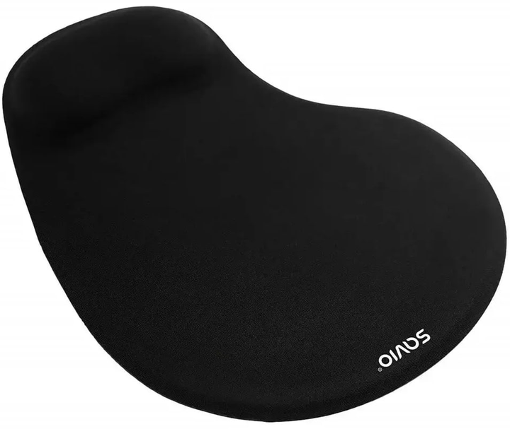 Podkładka pod mysz z poduszką żelową Savio 230 x 190 x 3 mm Czarna (SAVMP-01B) - obraz 3