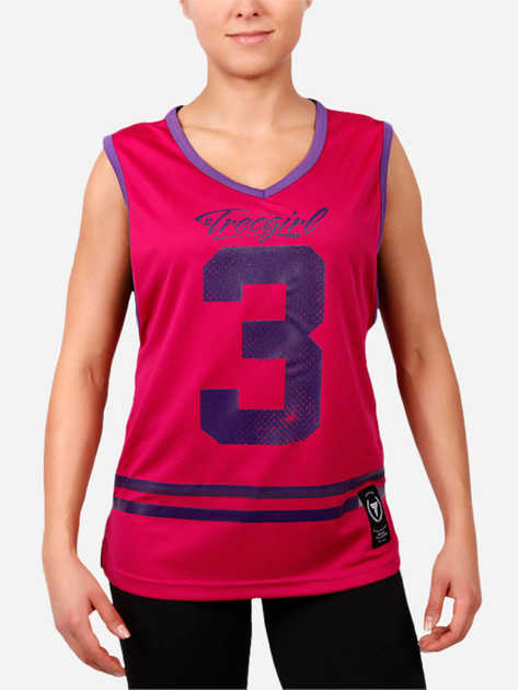 Koszulka sportowa damska bez rękawów TREC WEAR Jersey TGirl 001 S Różowa (5902114021436) - obraz 1