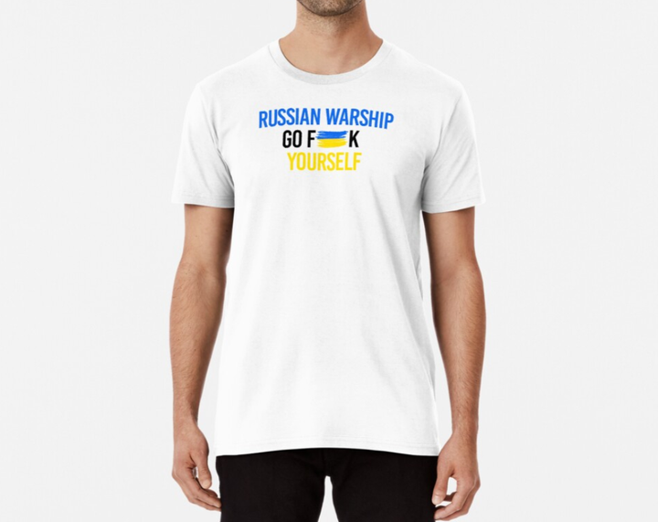 Мужская Патриотическая футболка Stedman с принтом run Warship Go F... Yourself Русский Корабль Иди на ... Белый XXL - Фото 1 Мужская Патриотическая футболка Stedman с принтом run Warship Go F... Yourself Русский Корабль Иди на ... Белый XXL - изображение 1