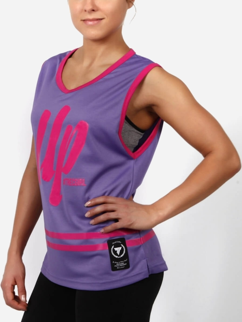 Tank top damski na siłownię Trec Wear Jersey TGirl 002 XS Fioletowa - obraz 3
