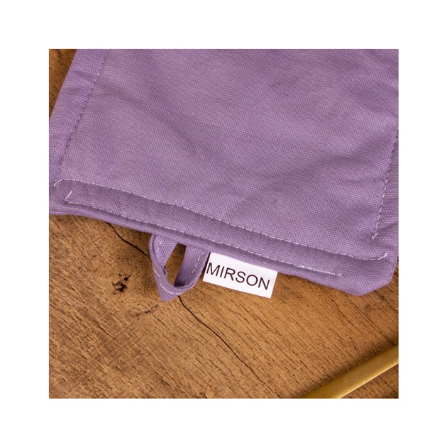 Кухонна прихватка MirSon рогожа/напівпанама 214 - Lavender (2200006754336) - Фото 3 Кухонна прихватка MirSon рогожа/напівпанама 214 - Lavender (2200006754336) - зображення 3