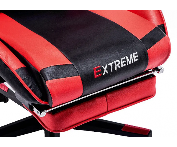 Ігрове крісло для геймерів та роботи EXTREME ZERO чорно червоне геймерське крісло для дому - изображение 7