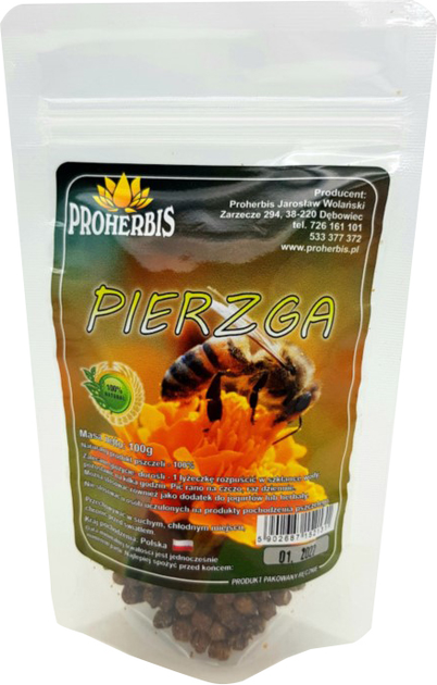 Pierzga pszczela Proherbis 100 g (5902687152131) - obraz 1