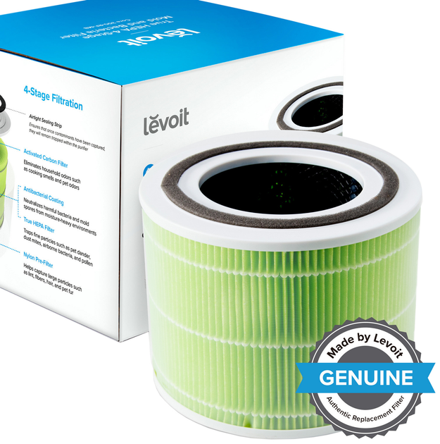 Очиститель воздуха LEVOIT Air Purifier Core 300 White (HEAPAPLVNEU0036) + Фильтр для Levoit Air Cleaner Filter Core 300 True HEPA 3-Stage (Original Mold and Bacteria Filter) (HEACAFLVNEA0041) (комплект) - изображение 10