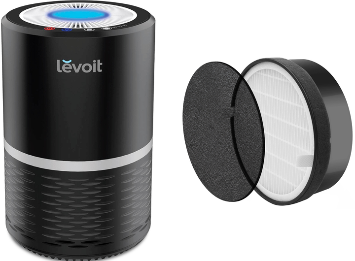 Акція на Очисник повітря LEVOIT Air Purifier LV-H132-RXB Black  + Фільтр для Levoit Air Cleaner Filter LV-H132 True HEPA 3-Stage  (комплект) від Rozetka