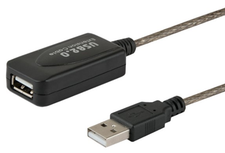 Przedłużacz Savio CL-76 USB 5 m Czarny (SAVKABELCL-76) - obraz 1