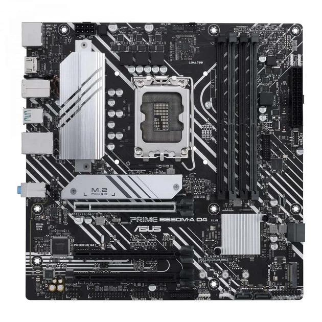 Материнская плата ASUS PRIME B660M-A D4-CSM (PRIME B660M-A D4-CSM) (Socket 1700, Intel B660, Micro-ATX) - Фото 4 Материнская плата ASUS PRIME B660M-A D4-CSM (PRIME B660M-A D4-CSM) (Socket 1700, Intel B660, Micro-ATX) - изображение 4