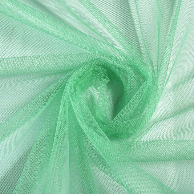 Сетка мягкая тонкая мятная, ш.170 (14334.053) - Фото 1 Сетка мягкая тонкая мятная, ш.170 (14334.053) - изображение 1