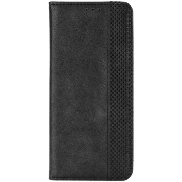 Чехол-книжка Deexe Retro Style для Realme C53 / C51 / Note 50 - Black - изображение 4