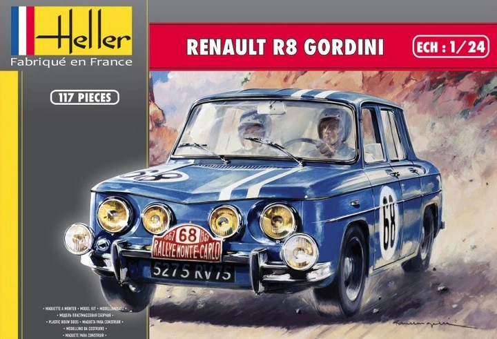 Сборная модель автомобиля Renault R8 Gordini Heller 80700 1:24 - Фото 1 Сборная модель автомобиля Renault R8 Gordini Heller 80700 1:24 - изображение 1