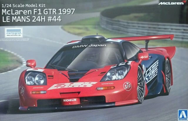 Сборная модель автомобиля McLaren F1 GTR 1997 LE MANS-24H #44 (Overseas Edition) | 1:24 Aoshima 007518 - Фото 3 Сборная модель автомобиля McLaren F1 GTR 1997 LE MANS-24H #44 (Overseas Edition) | 1:24 Aoshima 007518 - изображение 3