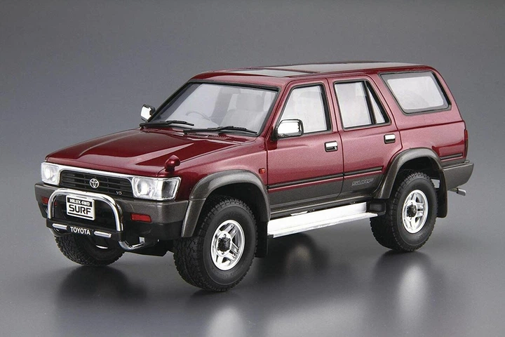Сборная модель 1/24 автомобиль Toyota VZN130G Hilux Surf SSR-X Wide Body '91 Aoshima 05698 - изображение 6