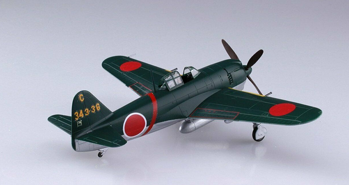 Сборная модель 1/72 самолета Kawanishi N1K1-Ja Shiden Type 11 Aoshima 05191 - изображение 2