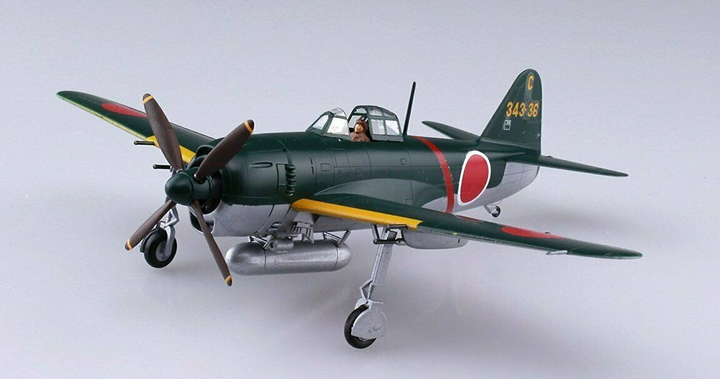 Сборная модель 1/72 самолета Kawanishi N1K1-Ja Shiden Type 11 Aoshima 05191 - изображение 3