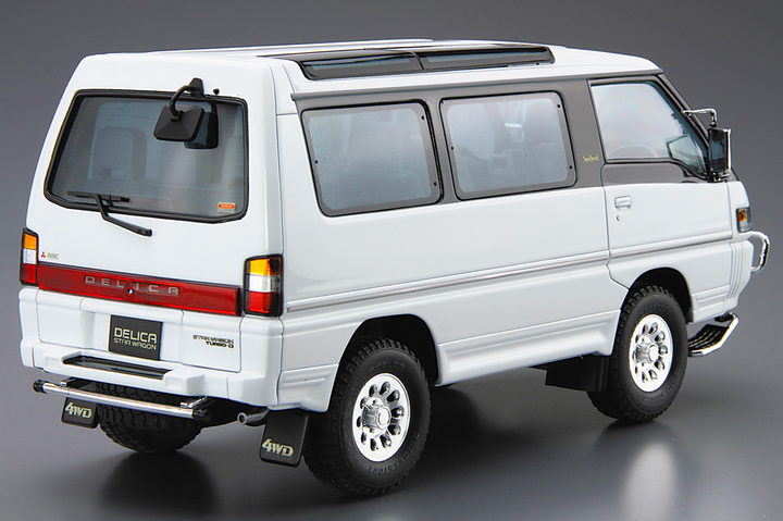 Сборная модель 1/24 автомобиль Mitsubishi P35W Delica Star Wagon '91 Aoshima 06139 - изображение 2