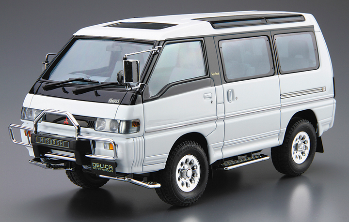 Сборная модель 1/24 автомобиль Mitsubishi P35W Delica Star Wagon '91 Aoshima 06139 - изображение 4