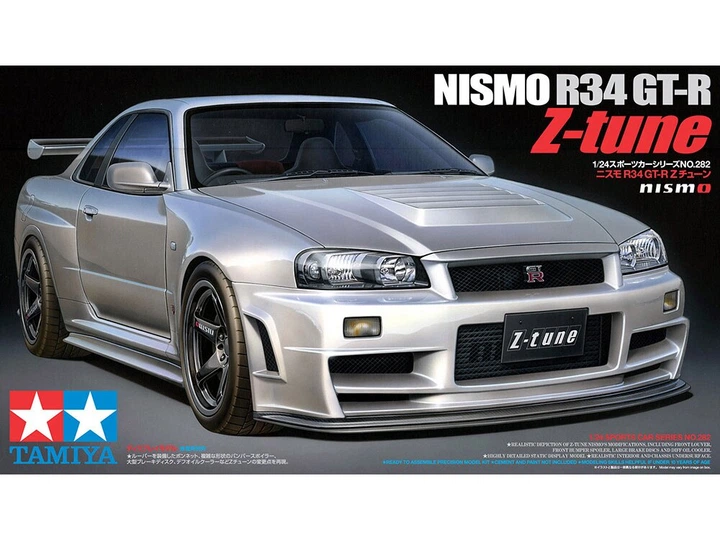 ホットワークス　スカイラインR34 NISMO　GT-R Z-Tune 1/24 Сборная модель 1/24 автомобиля Nismo R34 GT-R Z-tune Tamiya 24282
